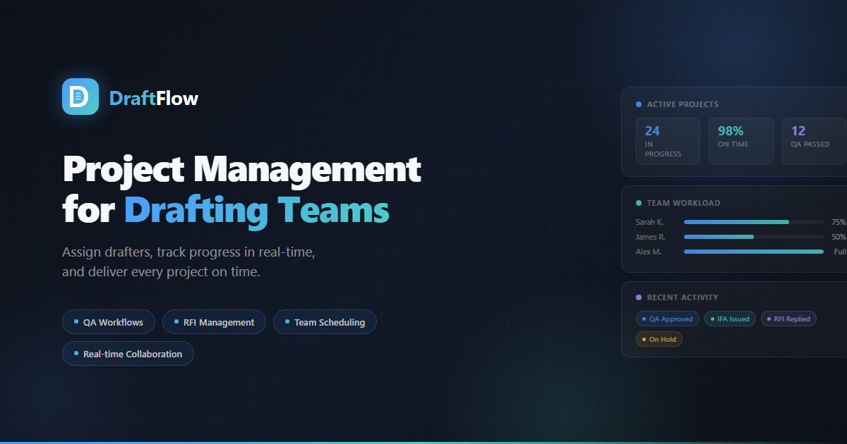 DraftFlow — The Command Center for Steel Fabrication